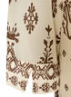 Jurk met ornamentprint en ruchekraag, Beige, Packshot image number 3