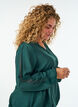 Blouse met balloneffect en chiffondetails, Groen, Model image number 3
