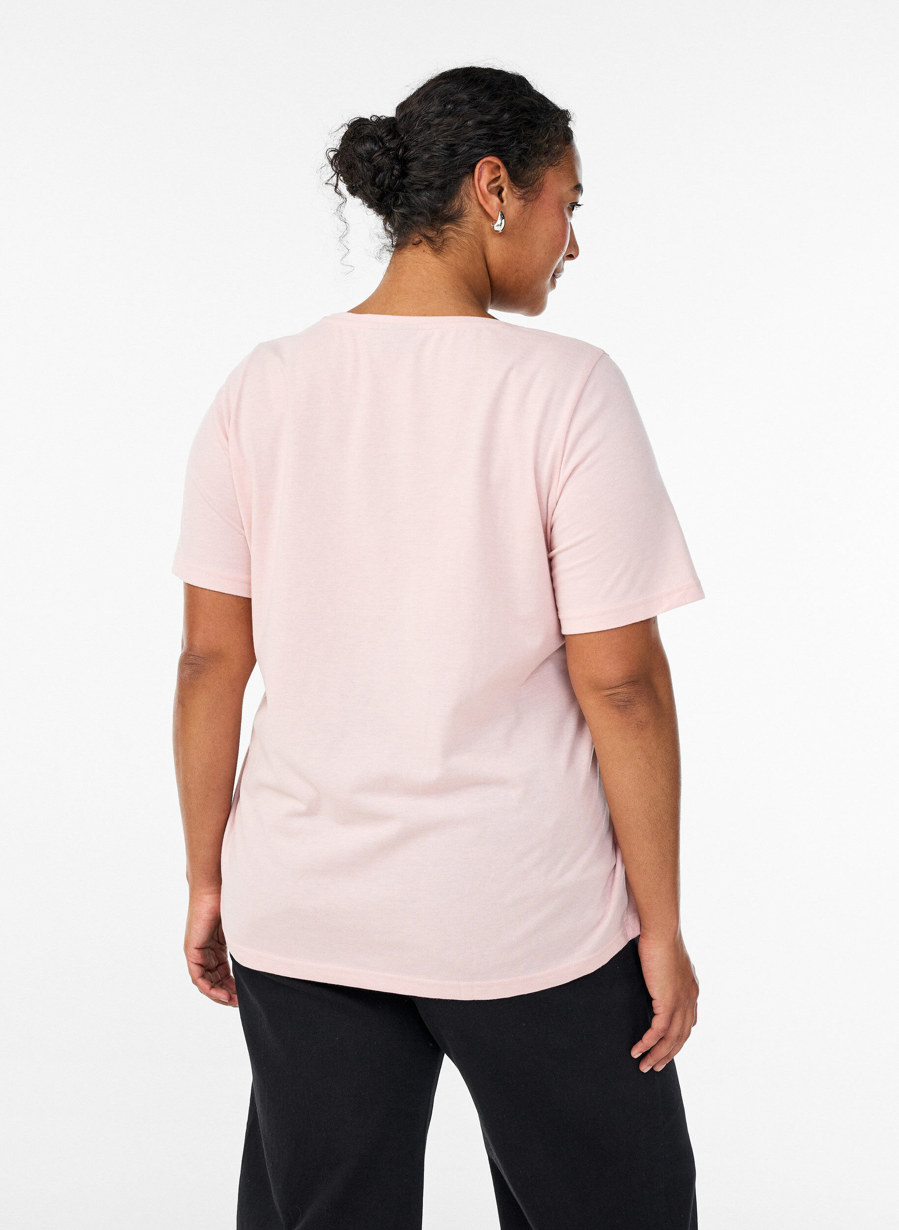 Zizzi T-shirt met print, Rood, Model image number 2