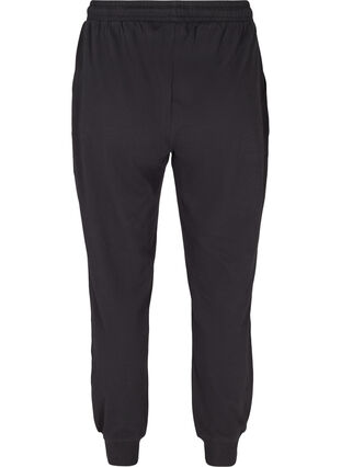 Katoenen sweatpants met zakken, Black, Packshot image number 1