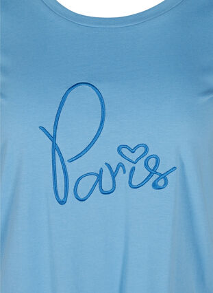 T-shirt met korte mouwen en print, Blue Jasper, Packshot image number 2
