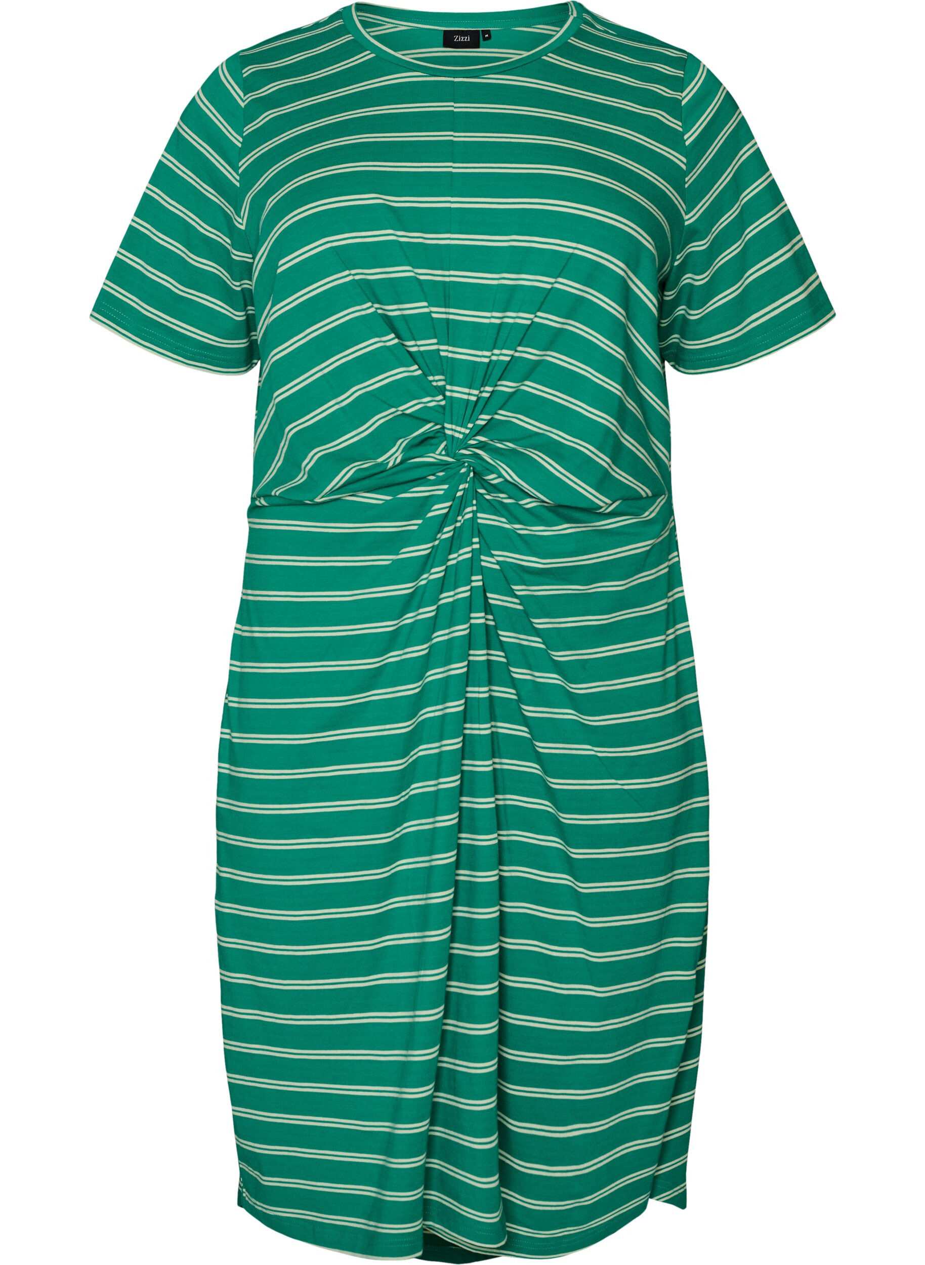 Katoenen jurk met twistdetail