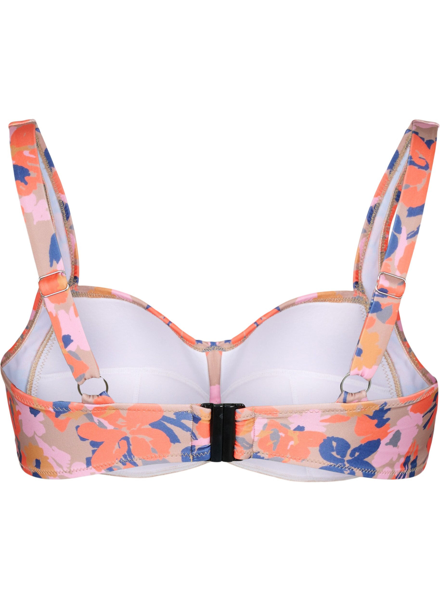 Zizzi Bedrukte bikinitop, Retro Flower, Packshot image number 1
