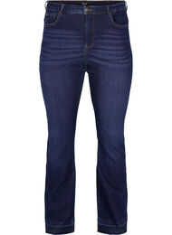 Ellen bootcut jeans met hoge taille, Dark blue