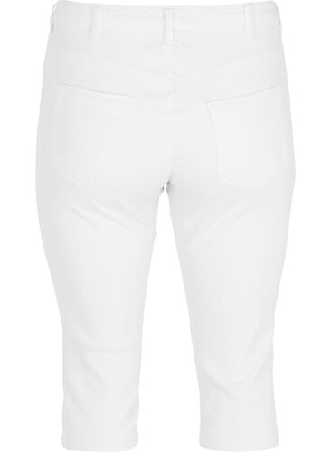 High waist Amy capri jeans met super slim fit, Bright White, Packshot image number 1