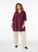 Katoenen tuniek met V-hals, Rood, Model image number 1