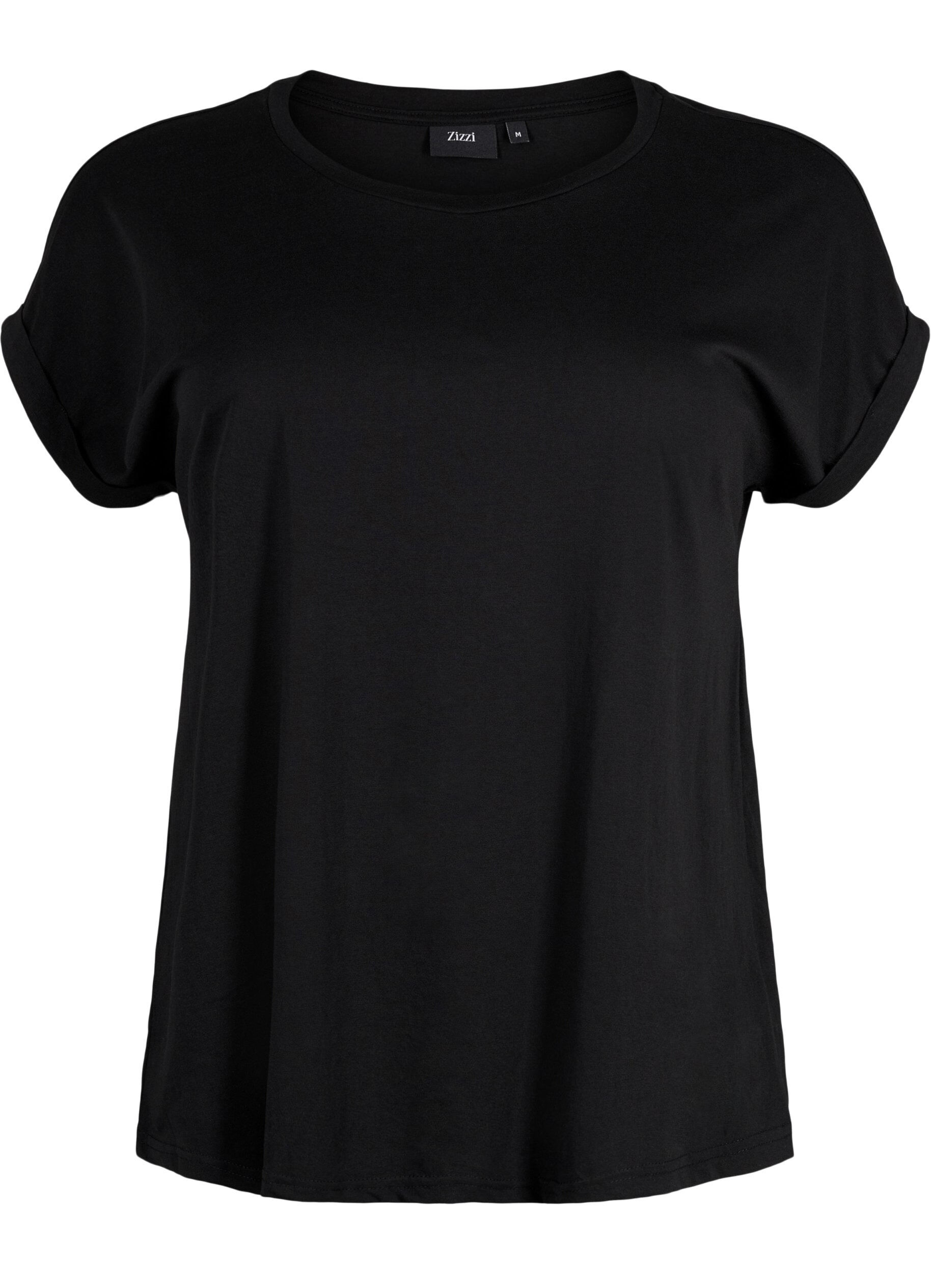 T-shirt met korte mouwen van katoenmix