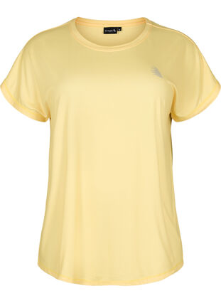 Trainings T-shirt met korte mouwen, Lemon Meringue, Packshot image number 0