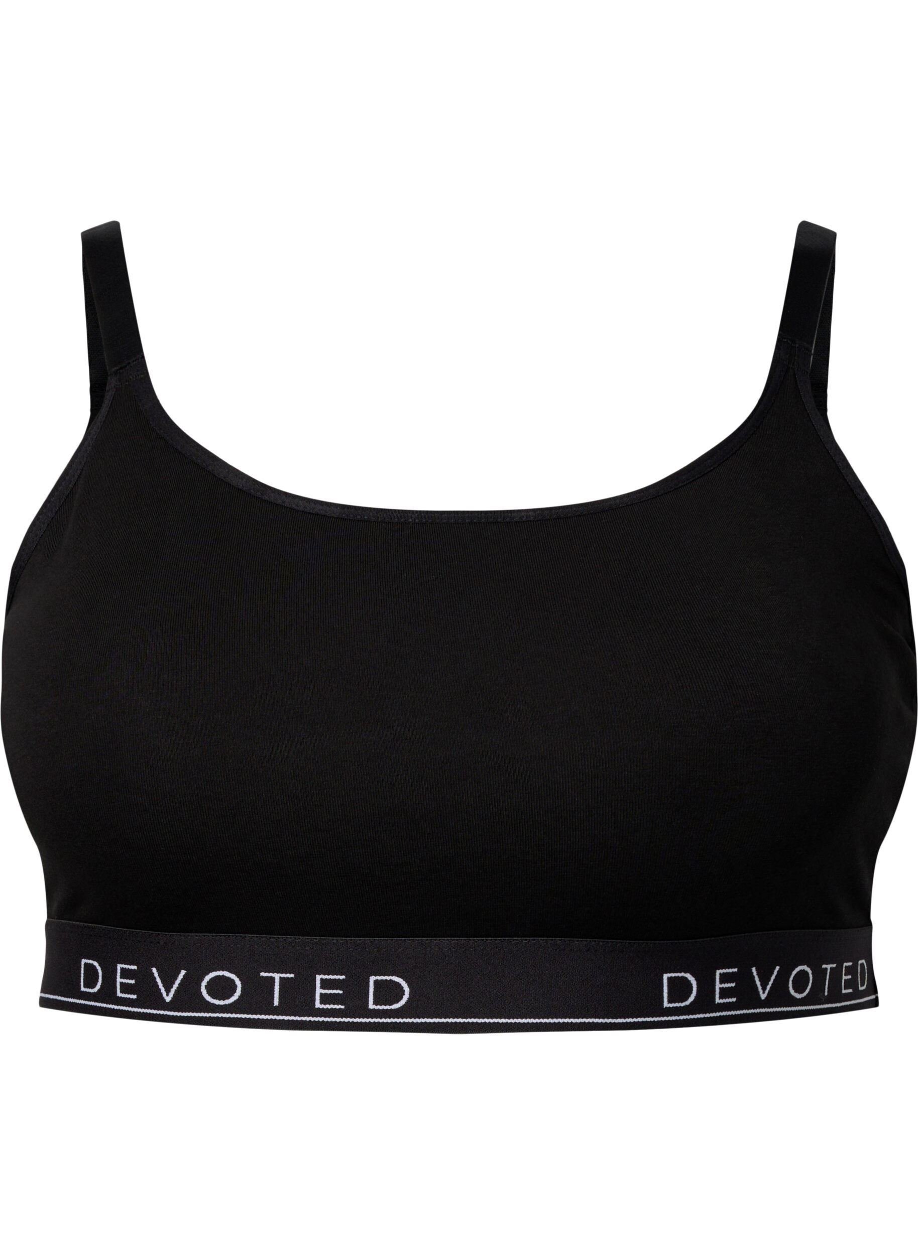 Katoenen bh-top met verstelbare bandjes