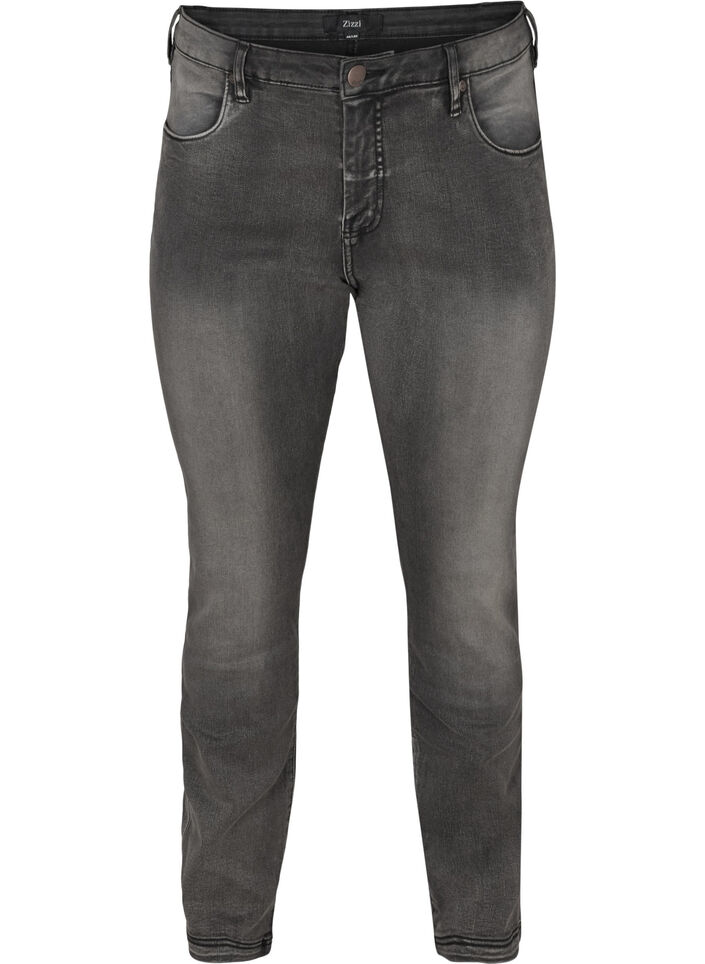 Slim fit Emily jeans met normale taille, Grijs, Packshot image number 0