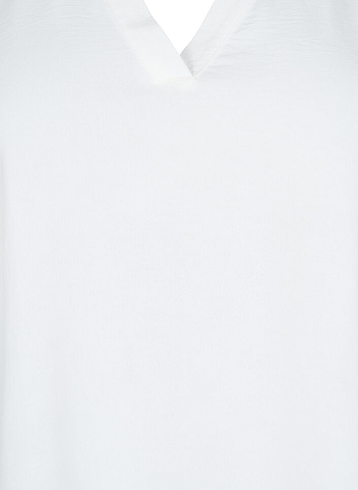 Blouse met 3/4 mouwen, Vanille, Packshot image number 2