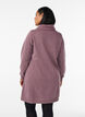 Kort sweatshirt jurk met hoge kraag en zakken, Rood, Model image number 2