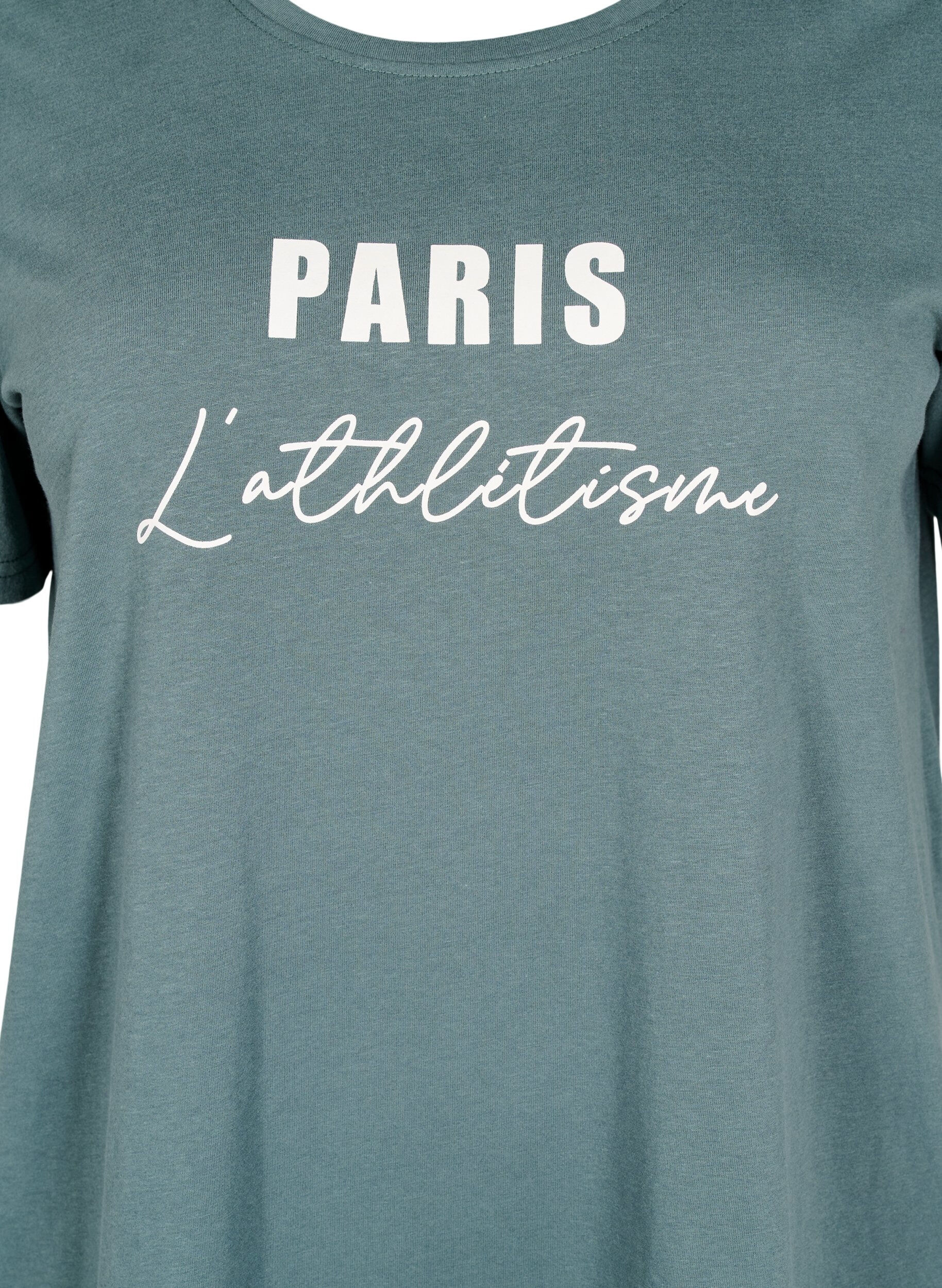 Zizzi FLASH - T-shirt met motief, Groen, Packshot image number 2