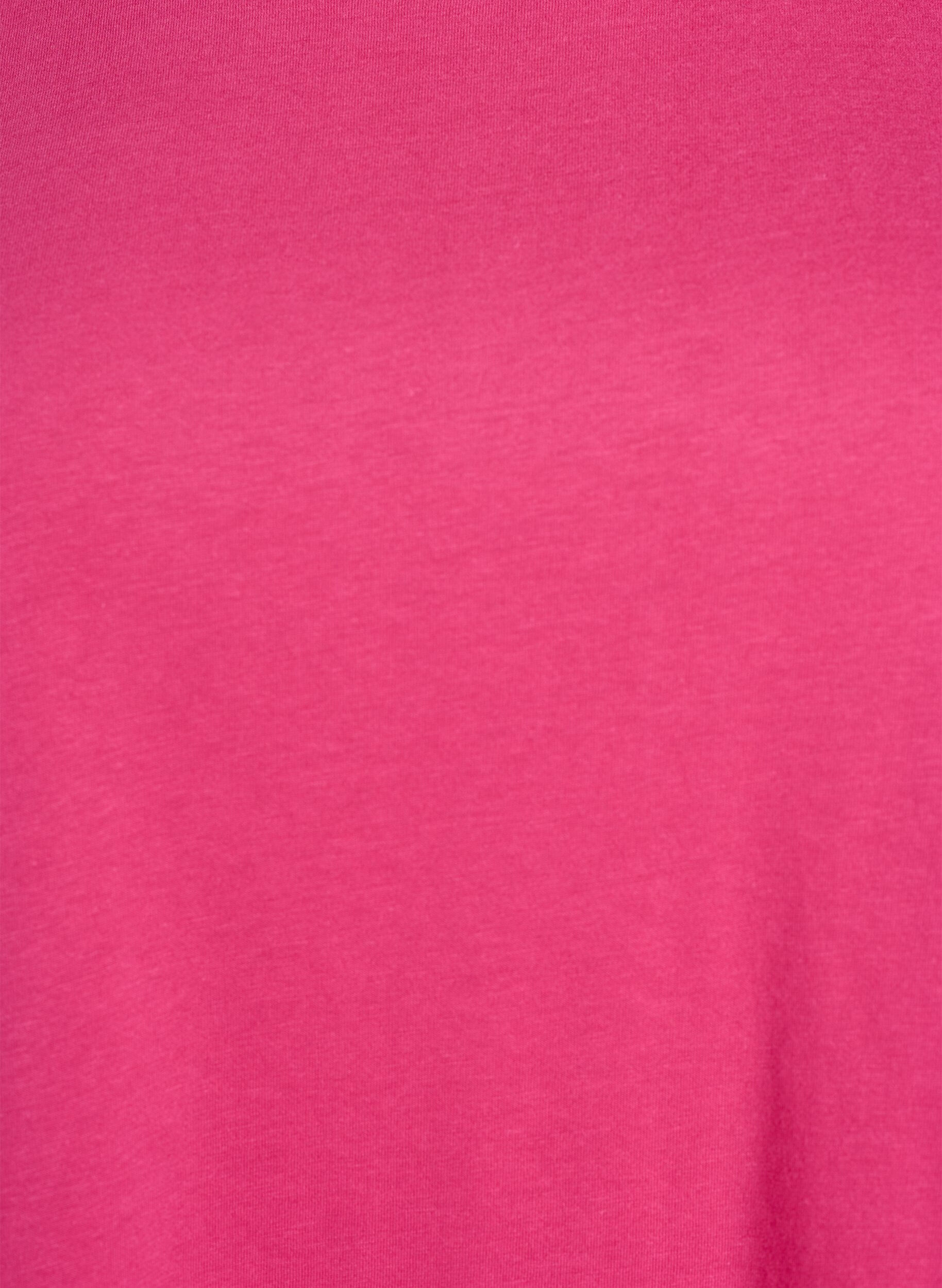 Zizzi T-shirt met print, Roze, Packshot image number 2