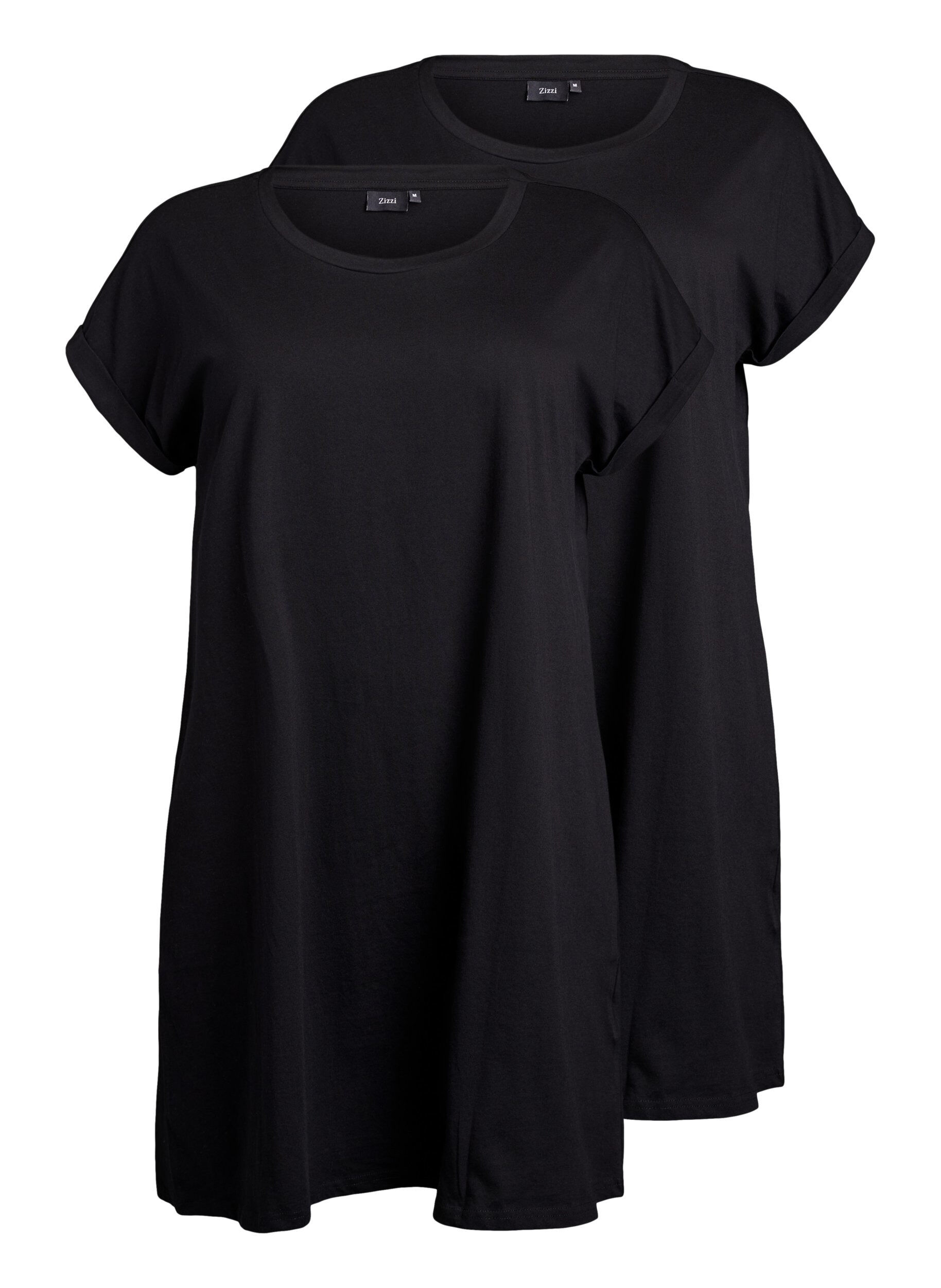 2-pack T-shirtjurk met korte mouwen