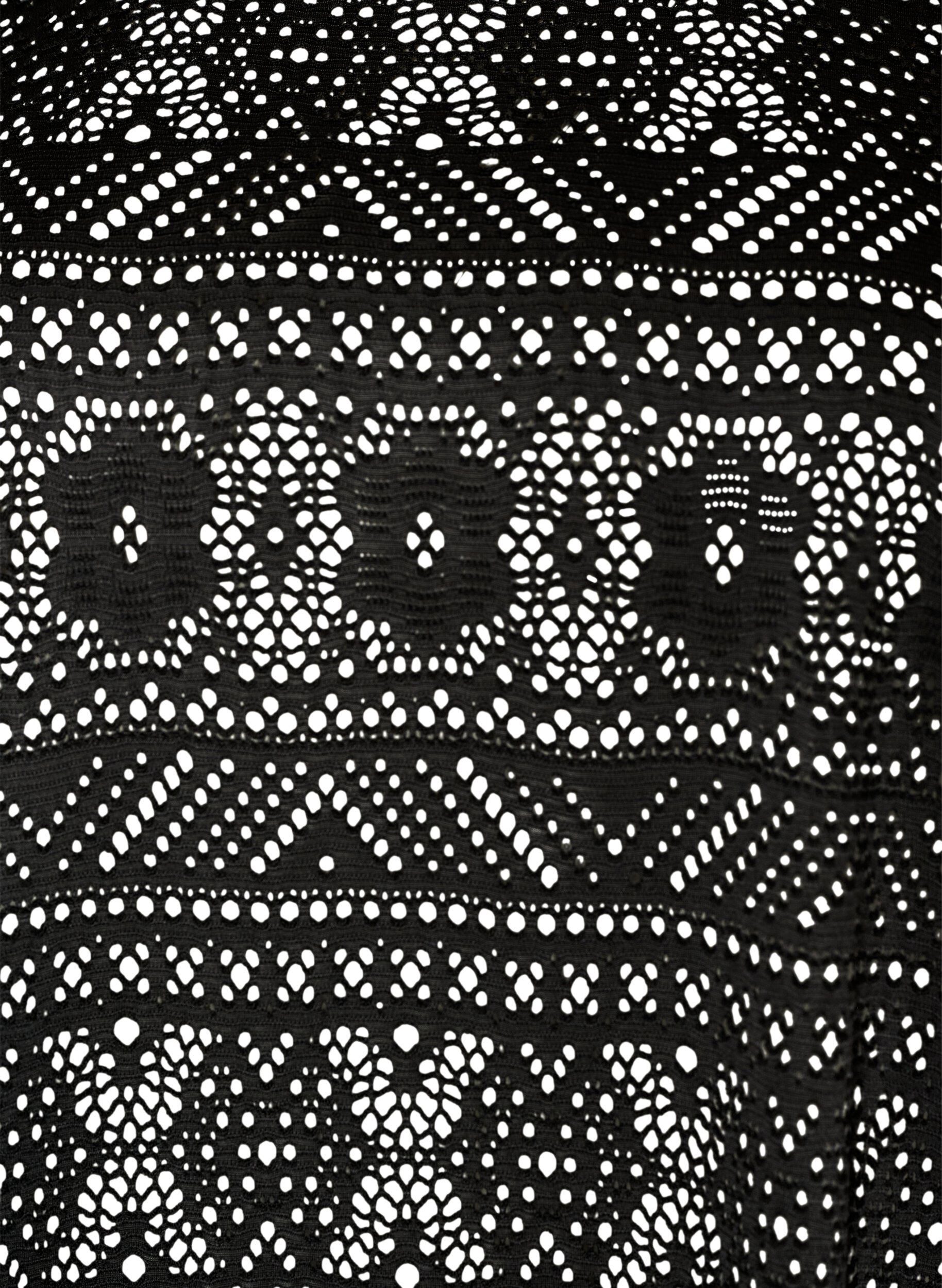 ZizziBroderie T-shirt met geborduurd kant, Zwart, Packshot image number 2