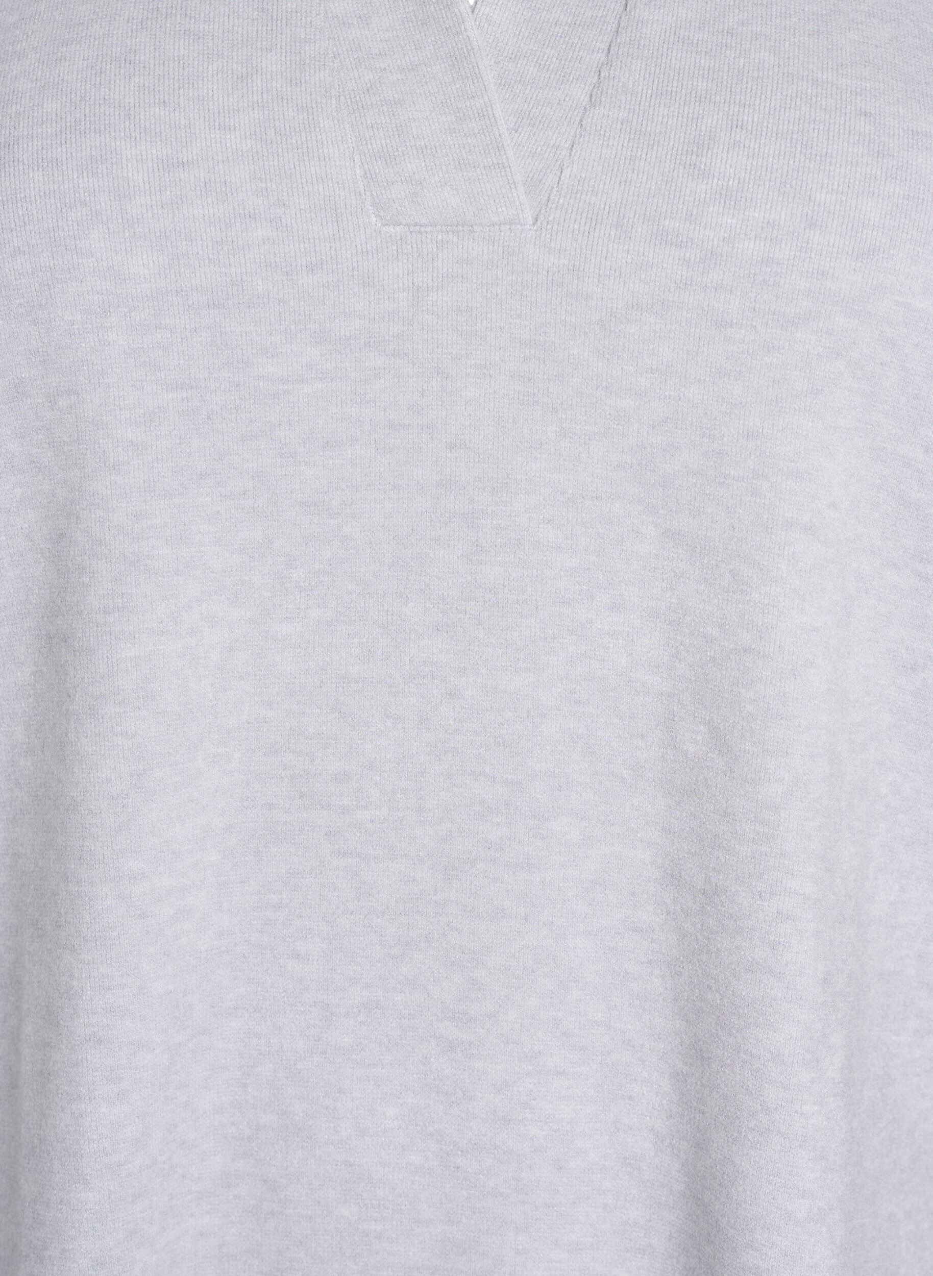 Zizzi Jerseyblouse met kraag en korte mouwen, Grijs, Packshot image number 2