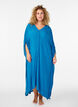 Kaftan strandjurk met knopen, Blauw, Model image number 0