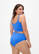 Bikinitop met Leo-textuur, Palace Blue, Model image number 1