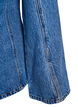 Denimjack met vormende naden en een V-hals, Blauw, Packshot image number 4