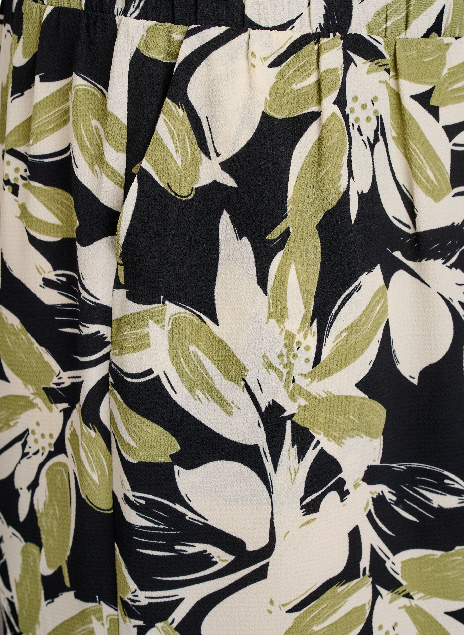 ZizziCulotte broek met print, Zwart, Packshot image number 2