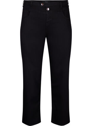 Regular fit Gemma jeans met hoge taille, Black, Packshot image number 0