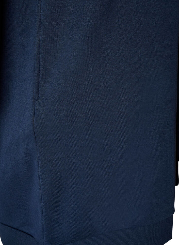 Losse sweatshirtjurk met zakken, Blauw, Packshot image number 3
