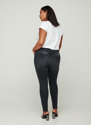 Extra slim fit Sanna jeans, Grey Washed, Model image number 0