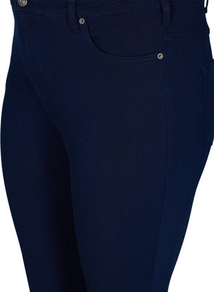 Amy jeans met hoge taille en 4-way stretch, Dark blue, Packshot image number 2