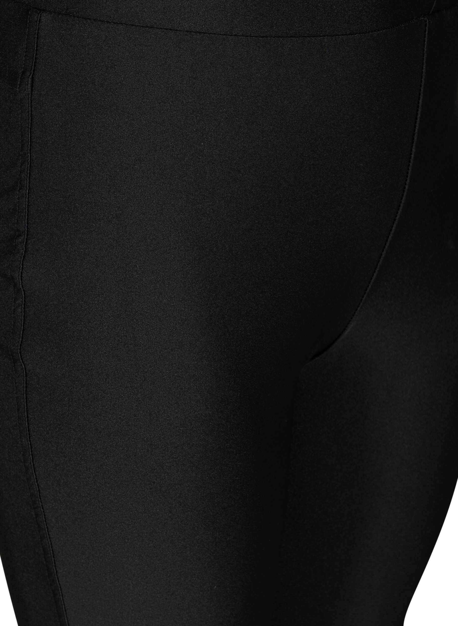 Zizzi Glimmende legging met achterzakken 7/8 lengte, Black, Packshot image number 2