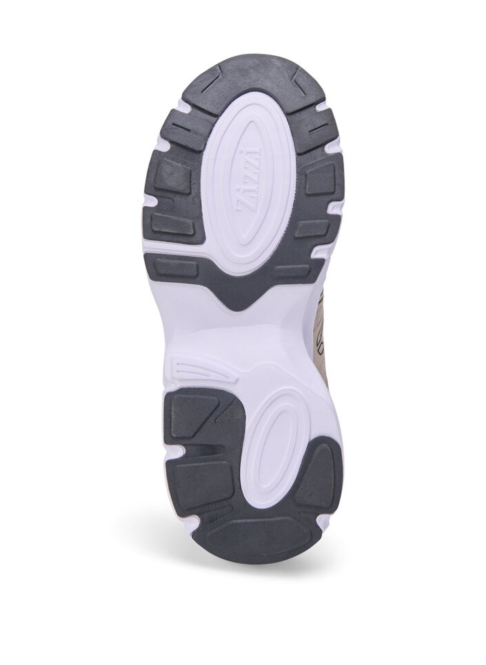 Wide fit - Sneakers met elastische veters, Birch, Packshot image number 4