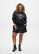 Gewassen sweatshirt met statementprint, Grijs, Model image number 1