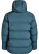 Korte gewatteerde jas met afneembare capuchon, Groen, Packshot image number 1