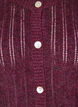 Gebreide cardigan met opengewerkt patroon, Donker Bordeaux, Packshot image number 2