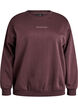Sweatshirt met statementdetail, Bruin, Packshot image number 0