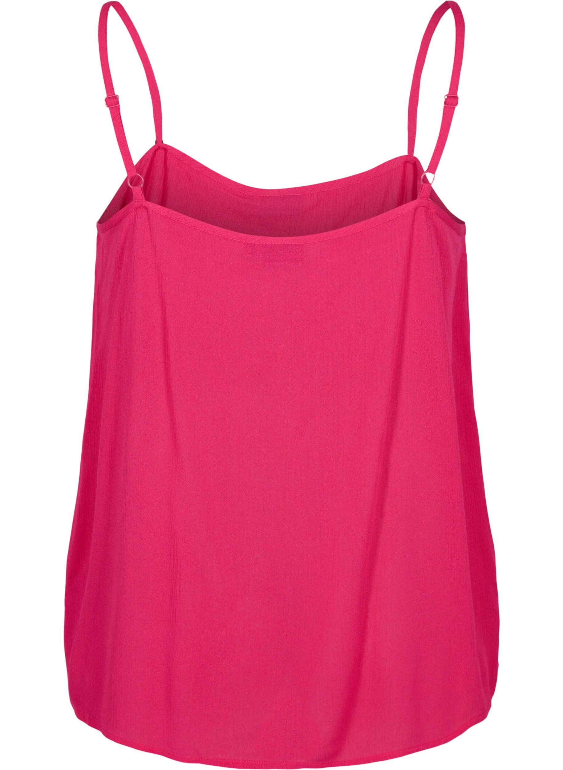 Zizzi Strap top in viscose, Roze, Packshot image number 1
