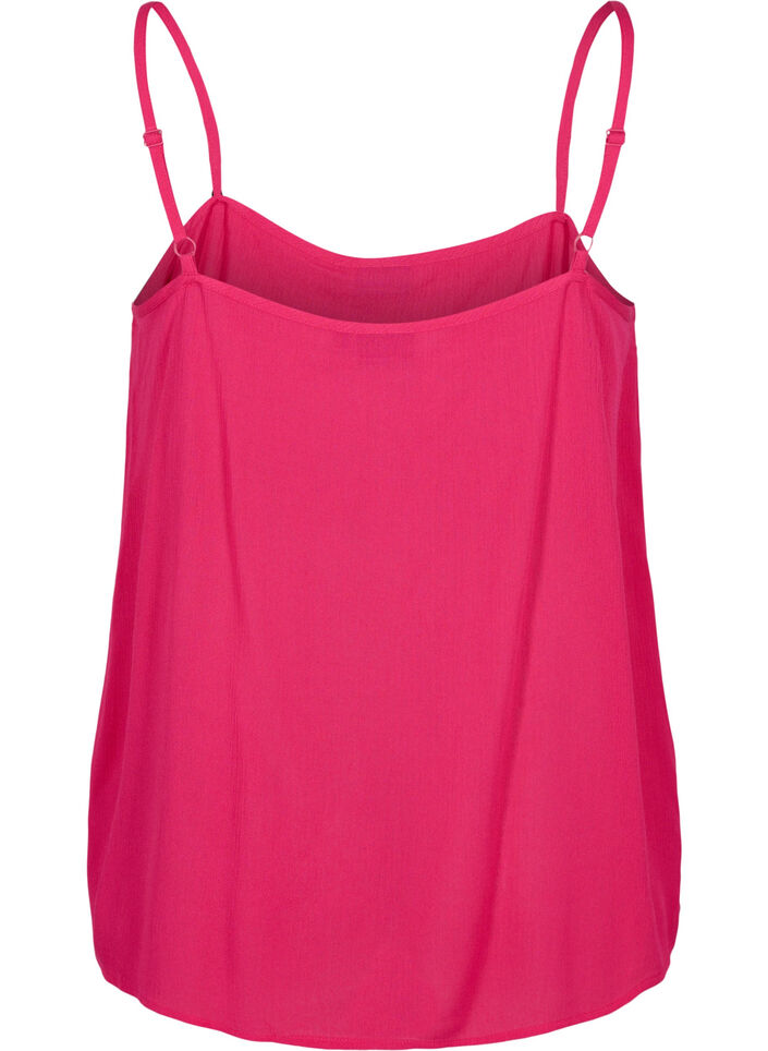 Strap top in viscose, Roze, Packshot image number 1