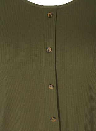 T-shirt met korte mouwen en knopen, Ivy Green , Packshot image number 2