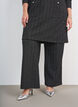 Straight-fit boucl&eacute; broek, Zwart, Model image number 2