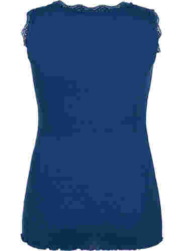 Top met kant, Insignia Blue, Packshot image number 1