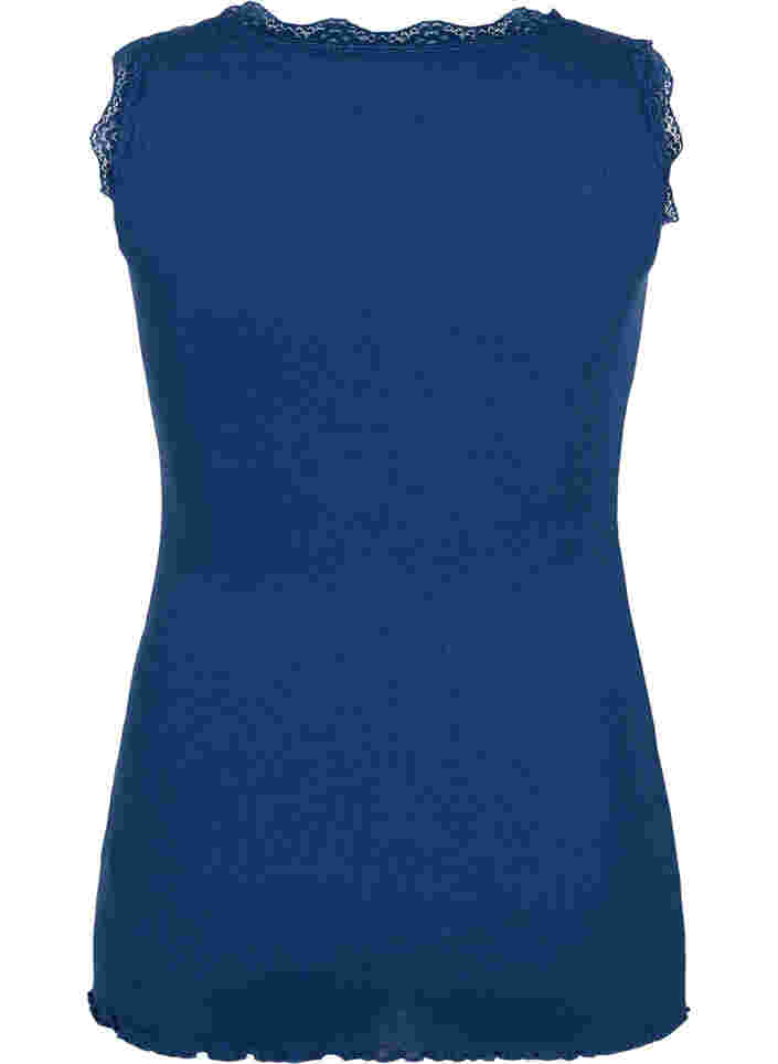 Top met kant, Insignia Blue, Packshot image number 1