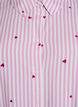 Nachtshirt met strepen en hartjes, Roze, Packshot image number 2