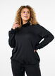 Workout top met hoge hals, Black, Model image number 0