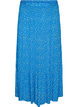 Lange rok met elastiek in de taille, Blauw, Packshot image number 0