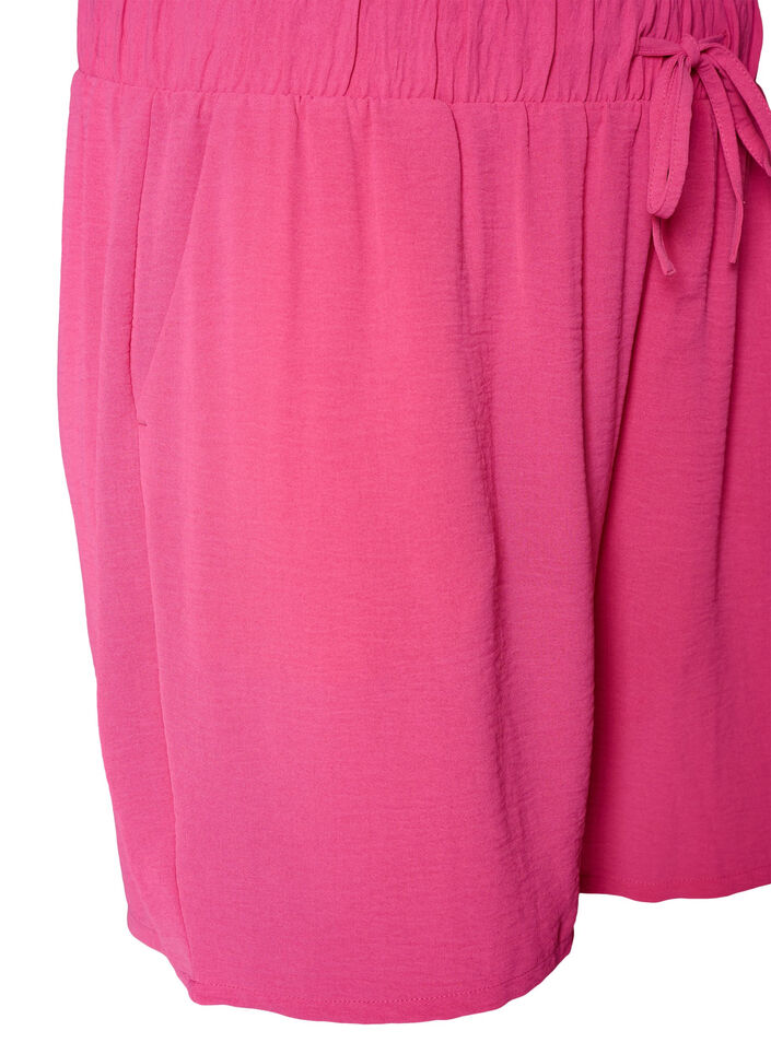 Korte broek met zakken en elastische tailleband, Roze, Packshot image number 2