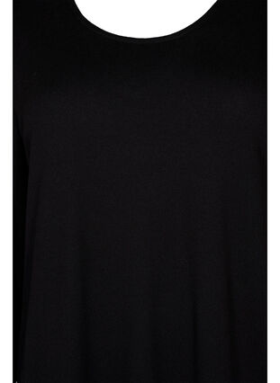 Jurk met lange mouwen en rugdetail, Black, Packshot image number 2