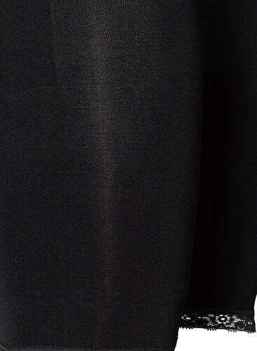 Shapewear short met hoge taille en kanten rand, Black, Packshot image number 3