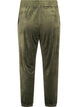 Losvallende fluwelen broek, Groen, Packshot image number 1