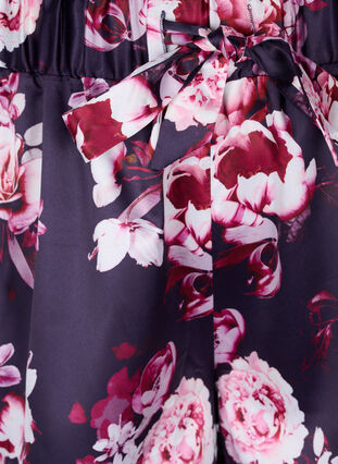 Pyjama shorts met patroon en trekkoord, Voilet Flower AOP, Packshot image number 2