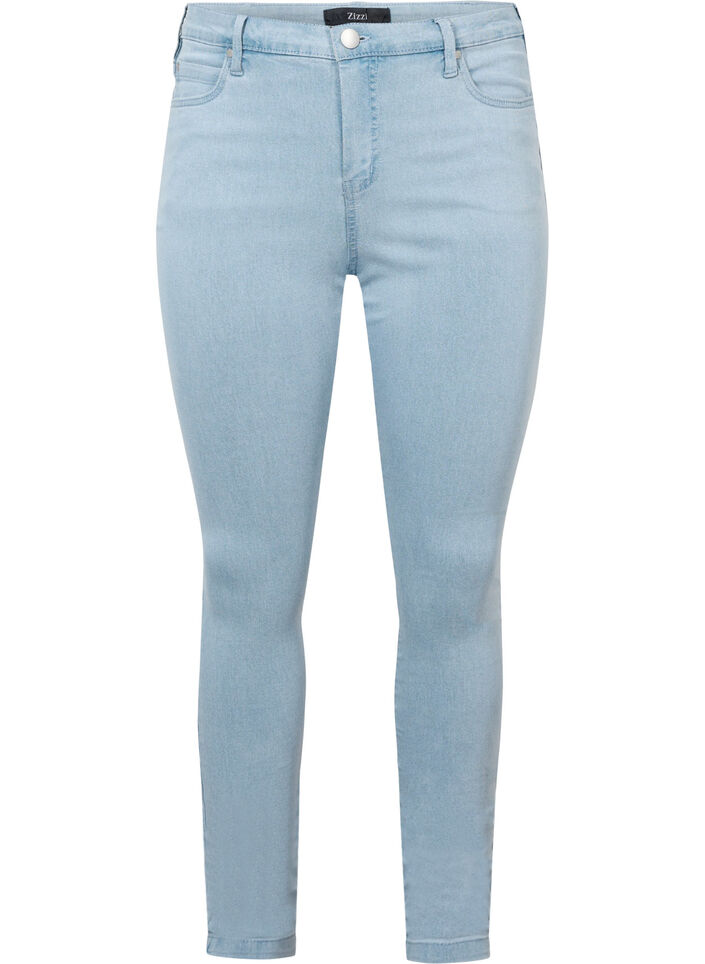 super slim fit Amy jeans met hoge taille, Blauw, Packshot image number 0